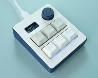 TogKey Pad Plus: 6-Key Programmable Macropad Mini Keyboard | Volume Knob | OLED Screen | RGB Lighting | Hot-Swap Mechanical Switches | QMK