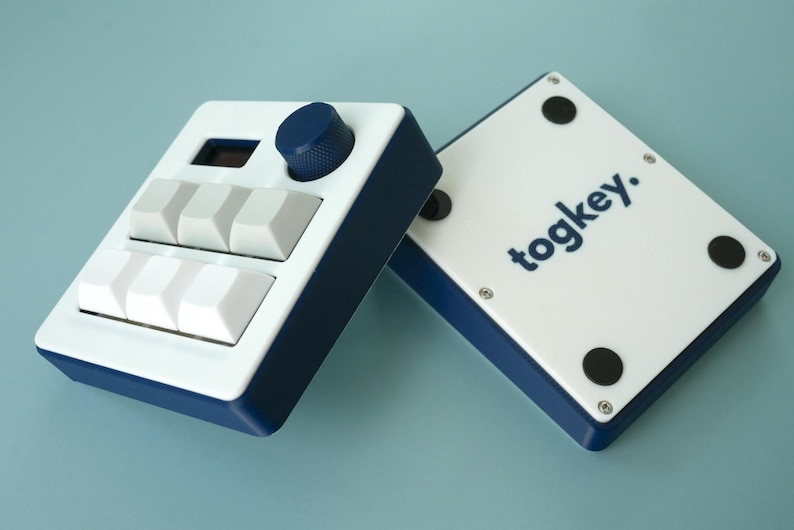 TogKey Pad Plus: Mini teclado con macropad programable de 6 teclas / Perilla de volumen / Pantalla OLED / Iluminación RGB / Interruptores mecánicos intercambiables en caliente / QMK imagen 2