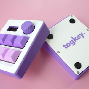TogKey Pad Plus: Mini teclado con macropad programable de 6 teclas / Perilla de volumen / Pantalla OLED / Iluminación RGB / Interruptores mecánicos intercambiables en caliente / QMK imagen 4