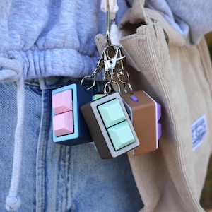 TogKey Pad Pocket BT: 2-Key Wireless Bluetooth Compatible E-Reader Page Turner or Media Controller Customizable Macropad Keychain