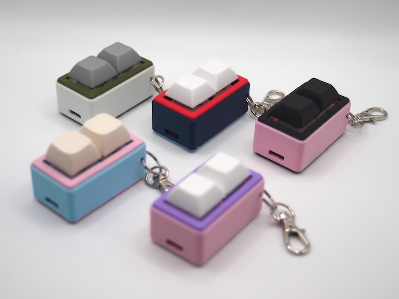 Togkey Pad Pocket: 2-key Programmable Macropad Keychain | RGB Lighting ...