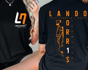 Lando Norris World Champion Shirt, Lando Norris Formula 1 T-Shirt, F1 Lando Norris, Gift For Woman and Man Unisex T-Shirt