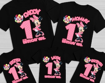 Custom Minnie Birthday Shirt,Minnie Birthday Toddler Shirts,Minnie Birthday Girl,Minnie Birthday Family Matching Shirt,Disney Birthday Party