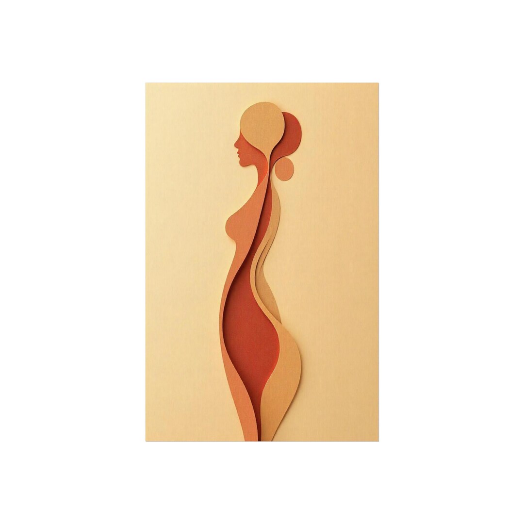Abstract Female Figure, Modern Wall Art, Minimalist Decor, Gift for Art ...