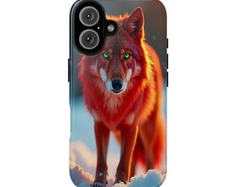 Wolf Phone Case, Tough Phone Case, Nature Lover Gift, Wild Animal Accessory, Unique Phone Cover for Wilderness Enthusiasts