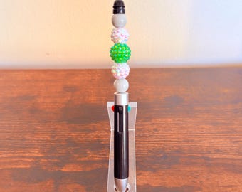Nonbinary Pride Perlen Acryl Strass 4-in-1 Stift