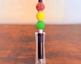 Juneteenth Pride Perlen Acryl Strass 4-in-1-Stift