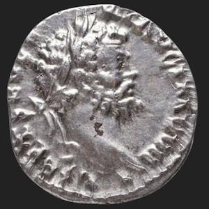 Septimius Severus-Oude zilveren munt van de Romeinse keizer Severus I 193-211 n.Chr