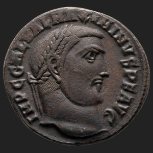 Maximinus II-Ancient bronze Coin of Roman Emperor Maximinus II 310-313 CE