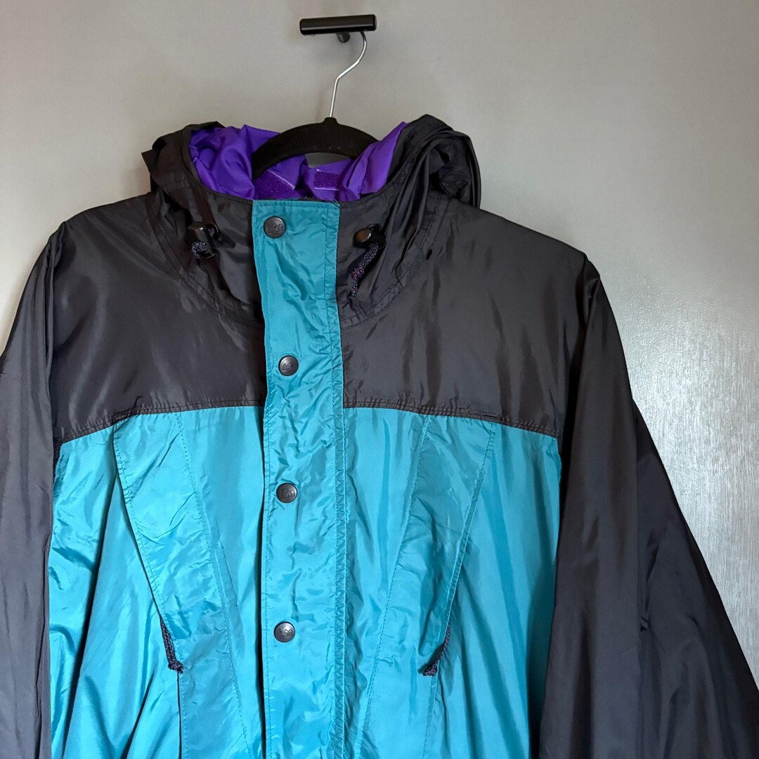 Vintage REI Men's Large Colorblock 90's Windbreaker Rain Jacket Retro ...