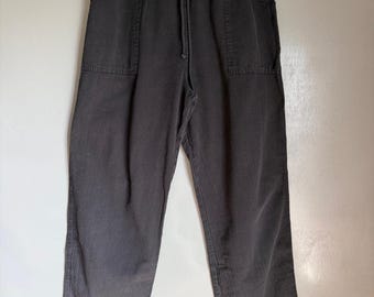 Pantaloni da viaggio comodi e casual da donna Malibu, taglia L, in cotone nero elasticizzato.