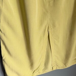 Vintage MISHI Women's XL Creamy Lime Maxi Skirt Tencel 90's Lagenlook Retro Boho image 7
