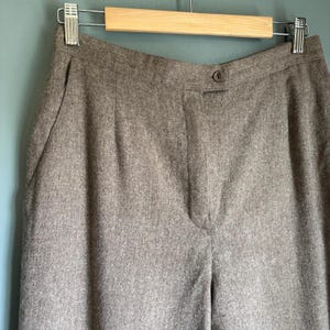 Vintage KORET Women&#39;s 16 Brown 100% Wool Trousers Retro 90&#39;s Career Cottagecore