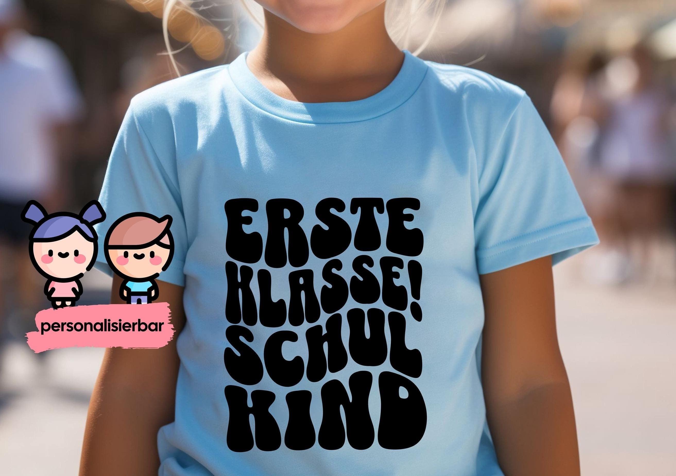 Personalisiertes T-Shirt für Kinder , Erstklässler Shirt, Schulkind 2025 Shirt, Kinder geschenk, Schulanfang Shirt, Geschenk zur Einschulung