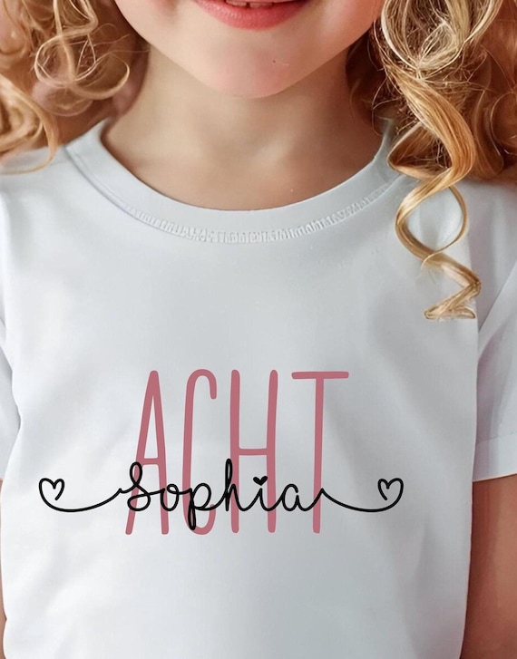 Personalisiertes Geburtstagsshirt für Mädchen & Jungen, Geburtstagsshirt, Kindergeburtstag, Kindershirt, Statement T-Shirt, 1- 16 Geburtstag