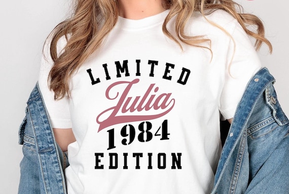 Personalisiertes Geburtstag T-Shirt, Limited Edition T-Shirt, 18. Geburtstag Shirt, Custom Name-Jahr, Geschenk Idee, T-Shirt Geburtstag