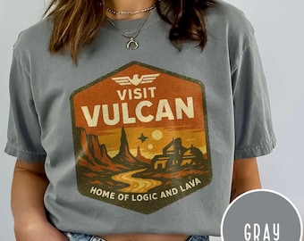 Vintage Star Trek Vulcan Travel T-Shirt, Sci-Fi National Park Tee