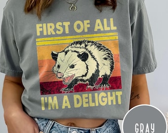 Funny Opossum Graphic T-Shirt, Quirky Animal Tee