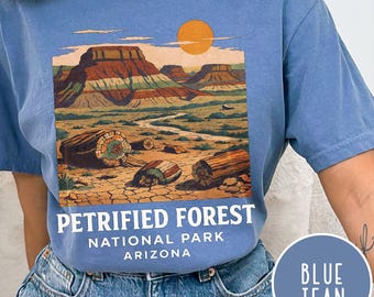 Petrified Forest National Park Arizona Tee | Retro Desert Sunset Graphic T-Shirt