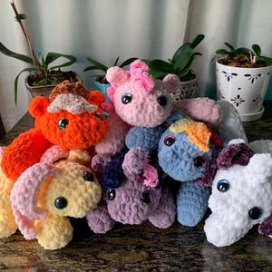 MLP pony crochet pattern ponies plushie pattern DIGITAL FILE