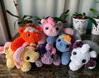 MLP Pony Häkelanleitung Ponys Plüschtier Schnittmuster DIGITAL DATEI