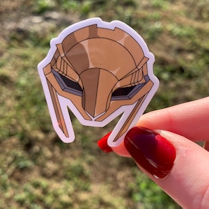 Ambessa Medarda mask sticker from arcane waterproof sticker