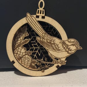 Christmas Tree Bird Ornament