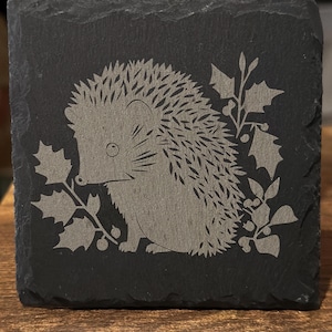 Laser Engraved Slate Coaster