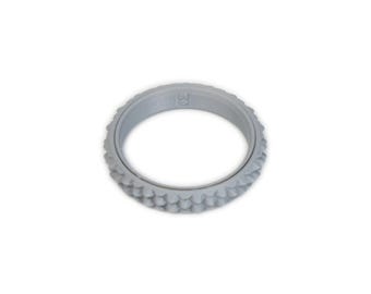 slim rotating antistress ring with hexagonal spikes, kergi design AR
