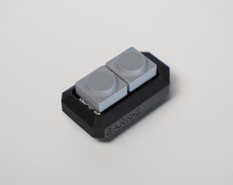 ergonomic keyboard clicker fidget antistress EDC keychain BARK-2 charcoal combo