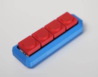 keyboard clicker fidget antistress EDC keychain BARK-4 marine blue combo