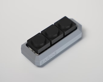 ergonomic keyboard clicker fidget antistress EDC keychain BARK-3 ash grey combo