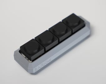 keyboard clicker fidget antistress EDC keychain BARK-4 ash grey combo