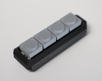 ergonomic keyboard clicker fidget antistress EDC keychain BARK-4 charcoal combo