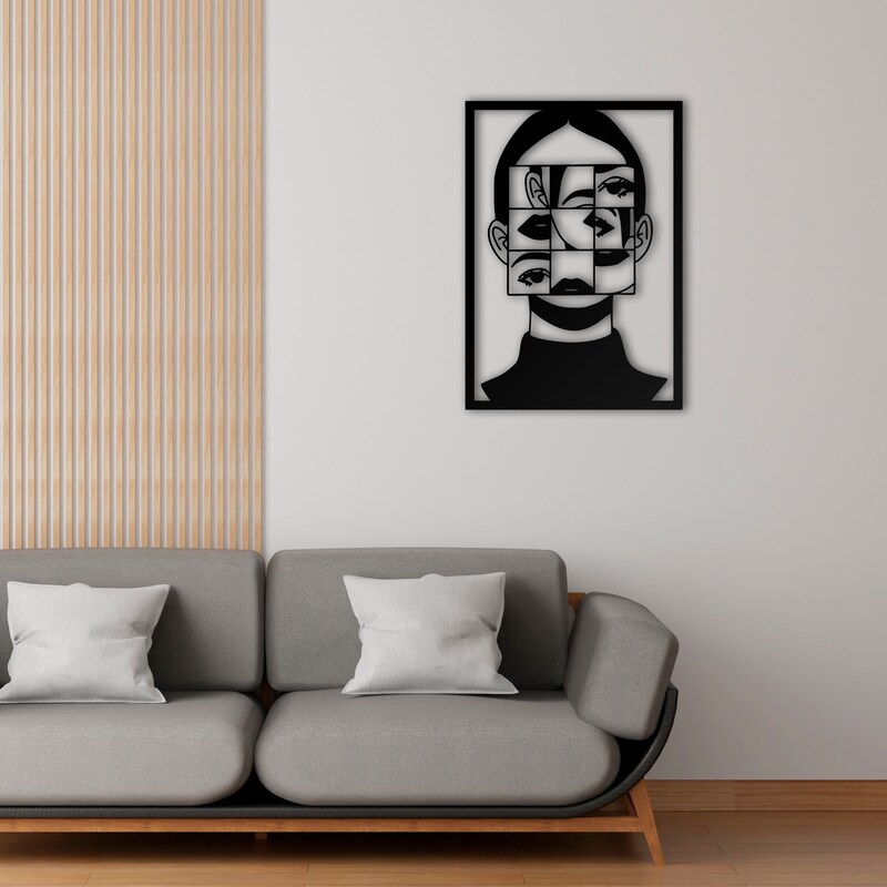 Face Metal Wall Art - Etsy