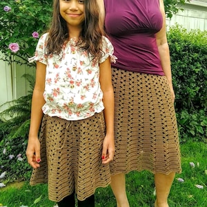 Bliss Crocheted Skirt PDF Pattern, All Sizes, Girls, Women&#39;s Crochet Skirt, Cotton Crochet Skirt, Skirt Pattern, Digital Download