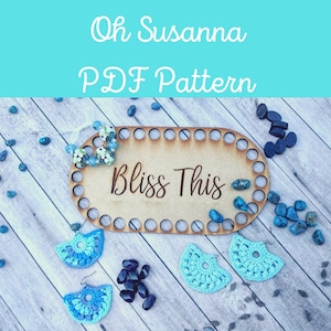 PDF Pattern: Crochet Earrings, Oh Susanna image 1