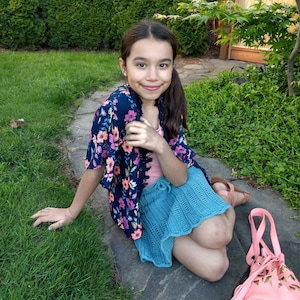 PDF-patroon gehaakte rok: dames- en meisjesmaten (digitale download)