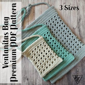 Tote Bag Pattern - Einfach, Nahtlos, Mesh-Design - Muster PDF