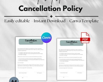Cancellation Policy Template for Therapists