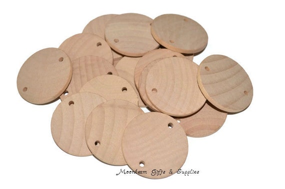 Wooden Circles Tags
