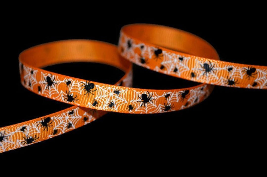 Spider Ribbon Halloween Spider Web 3/8