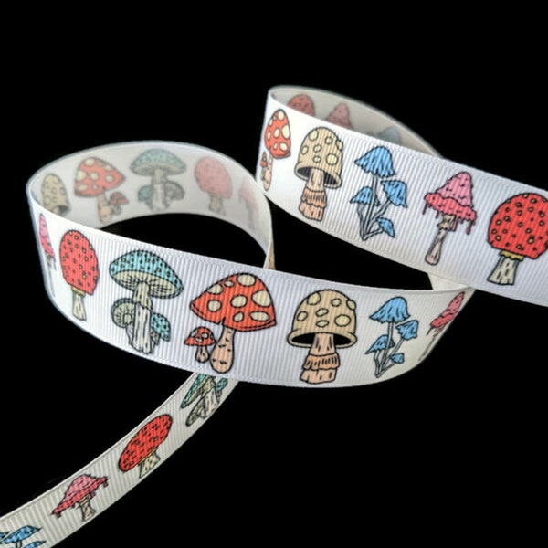 Mushroom Ribbon Etsy