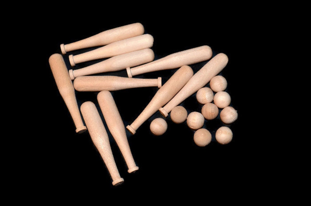 Mini Baseball Bats, Baseball Party Supplies, Softball Party, Wooden Baseball Bat, Tiny Baseball