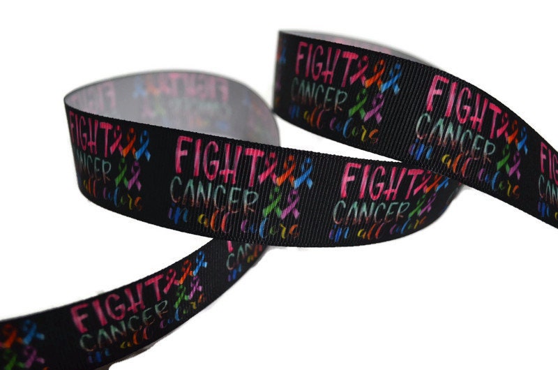 Cancer Awareness Ribbons Fabric –