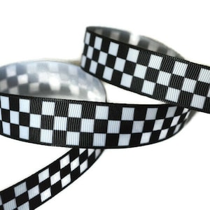 30 Mm Checkers Ribbon, Checkerboard Ribbon, Christmas Jacquard