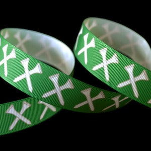 Golf Tee 7/8" Printed Grosgrain Ribbon, Father's Day Ribbon, Man Cave Ribbon, Hobby Ribbon, Sports Ribbon, Recreation Ribbon, Team Ribbon