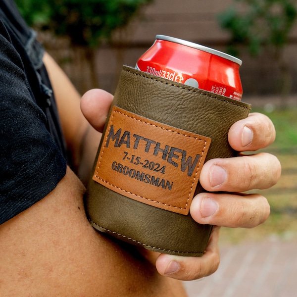 Personalized Best Man Can Coolers, Gifts For Husband Boyfriend Man, Groomsmen Proposal, Wedding Favors, Groomsman Can Holder, Will You Be My