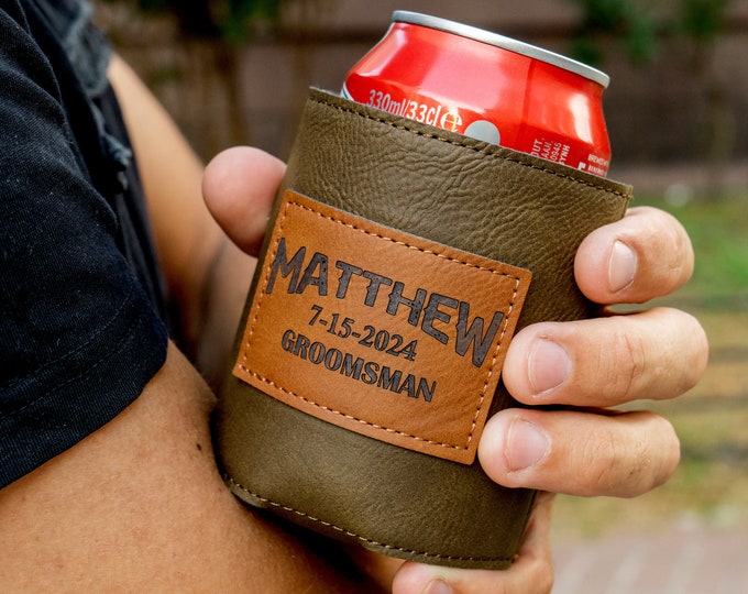Personalized Best Man Can Coolers, Gifts For Husband Boyfriend Man, Groomsmen Proposal, Wedding Favors, Groomsman Can Holder, Will You Be My