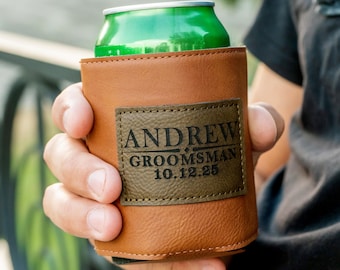 Personalized Can Coolers For Wedding Party, Groomsmen Custom Gifts, Can Coolers For Men, Drink Holder, Monogram Can Holders, Bachelor Party